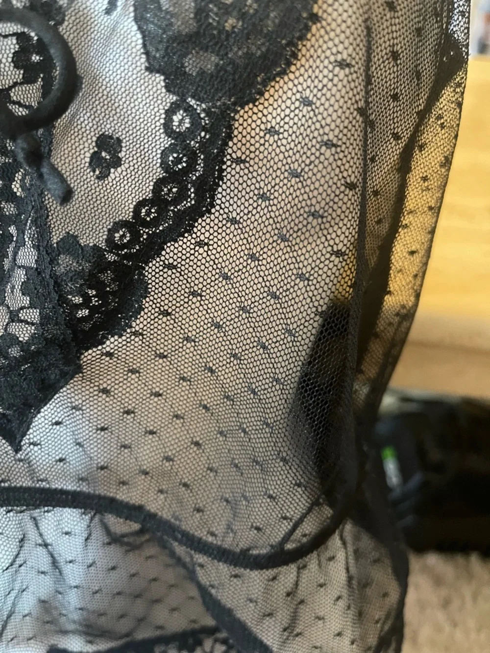 Black Lace GOSSARD ARTEMIS Camisole Union Label Small S Vintage Lingerie Beauty - Picture 5 of 15